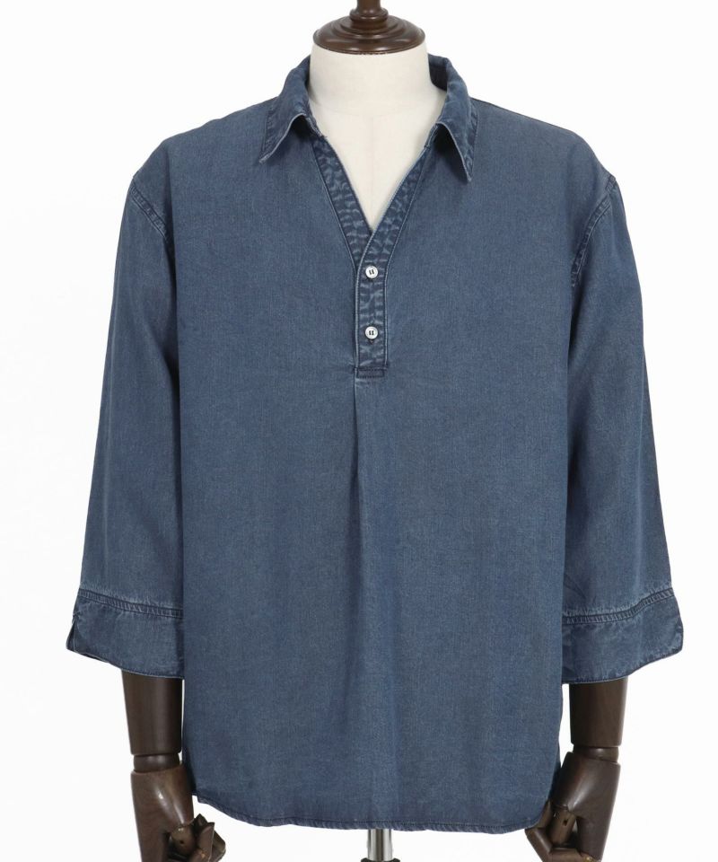 Magine(マージン)】Rayon Denim Fabric Skipper & pullover