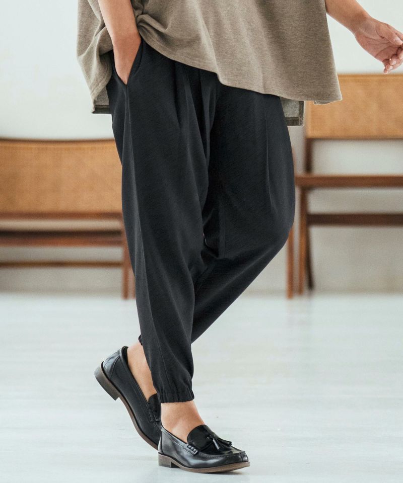 Magine(マージン)】Patterned Polyester Fabric Tapered Pants