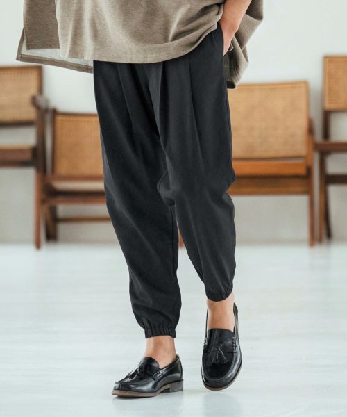 【Magine(マージン)】Patterned Polyester Fabric Tapered Pants イージーパンツ(MGN-252-002)