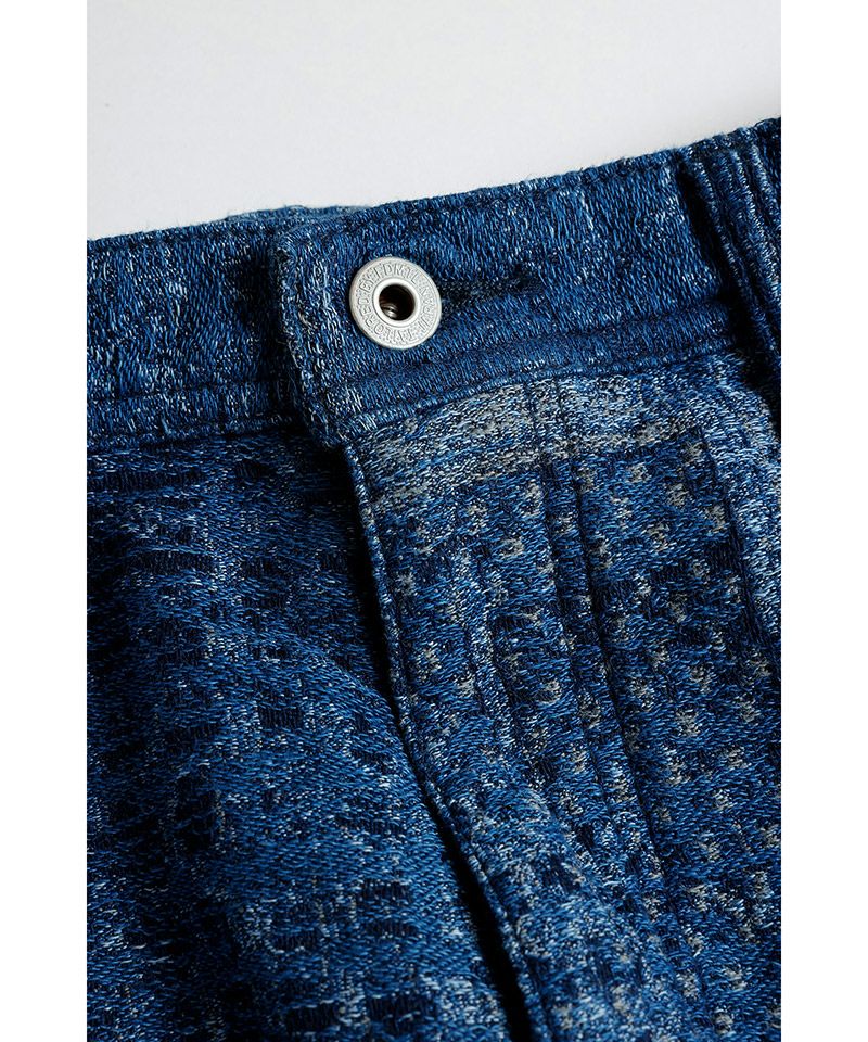 FDMTL(ファンダメンタル)】BORO JAQUARD WIDE PANTS RINSE ワイド