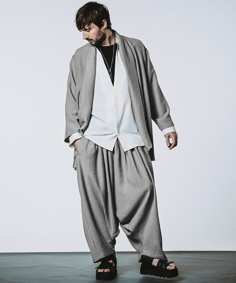 20%OFF【NO ID.(ノーアイディー)】ｼｭﾘﾝｸｻﾙｴﾙﾄﾗｳｻﾞｰｽﾞ パンツ