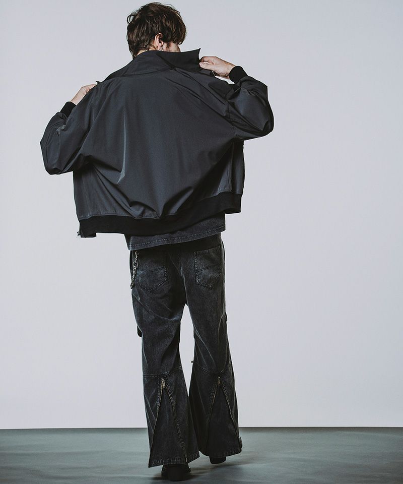 30%OFF【NO ID.(ノーアイディー)】ﾌﾗｯﾌﾟZIPﾜｲﾄﾞﾊﾟﾝﾂ(856006-205P