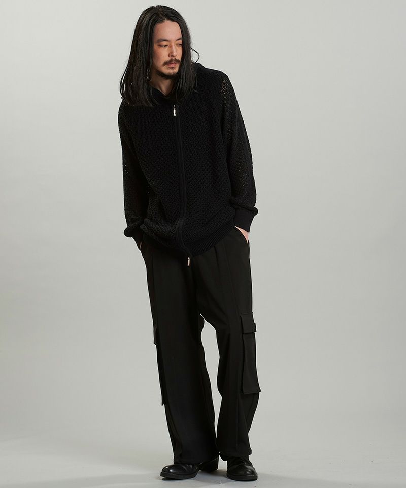 NO ID. ノーアイディラムバフィングフーデッドブルゾン　size3 NO ID. ノーアイディラムバフィングフーデッドブルゾン size3 NO