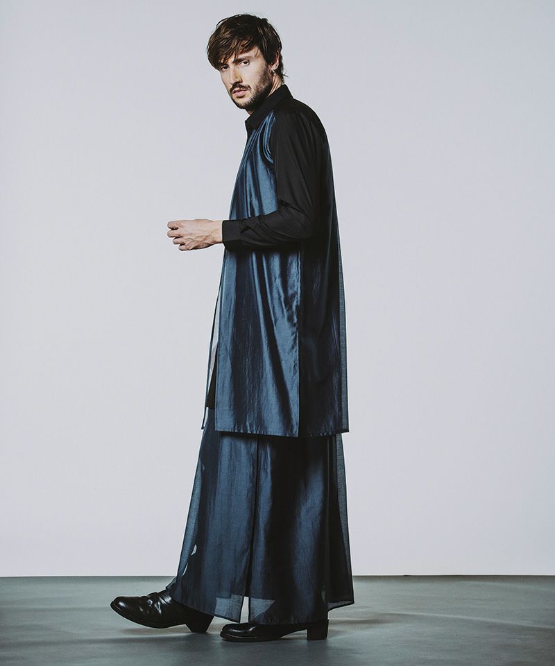 30%OFF【NO ID.(ノーアイディー)】ｼｱｰﾚｲﾔｰﾄﾞﾛﾝｸﾞSH シャツ(456006-216S