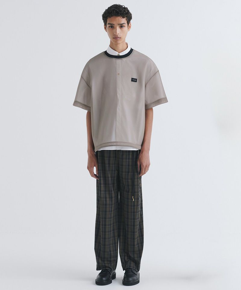 CULLNI(クルニ)】【予約販売5月下旬～6月上旬入荷】Sheer Check Cloth 