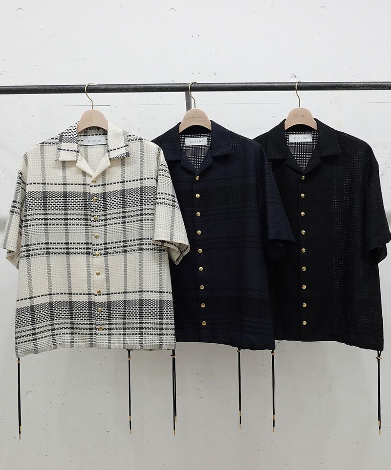 【cullni】25SSオープンカラーシャツジャケット CULLNI 25SS 別注 オープンカラーシャツ