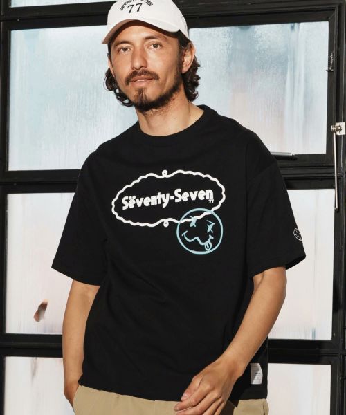 【seventy seven(セブンティセブン)】【予約販売5月上旬～中旬入荷】middle onz over size S-S t-shirts(77delicious) Tシャツ(7725S190)