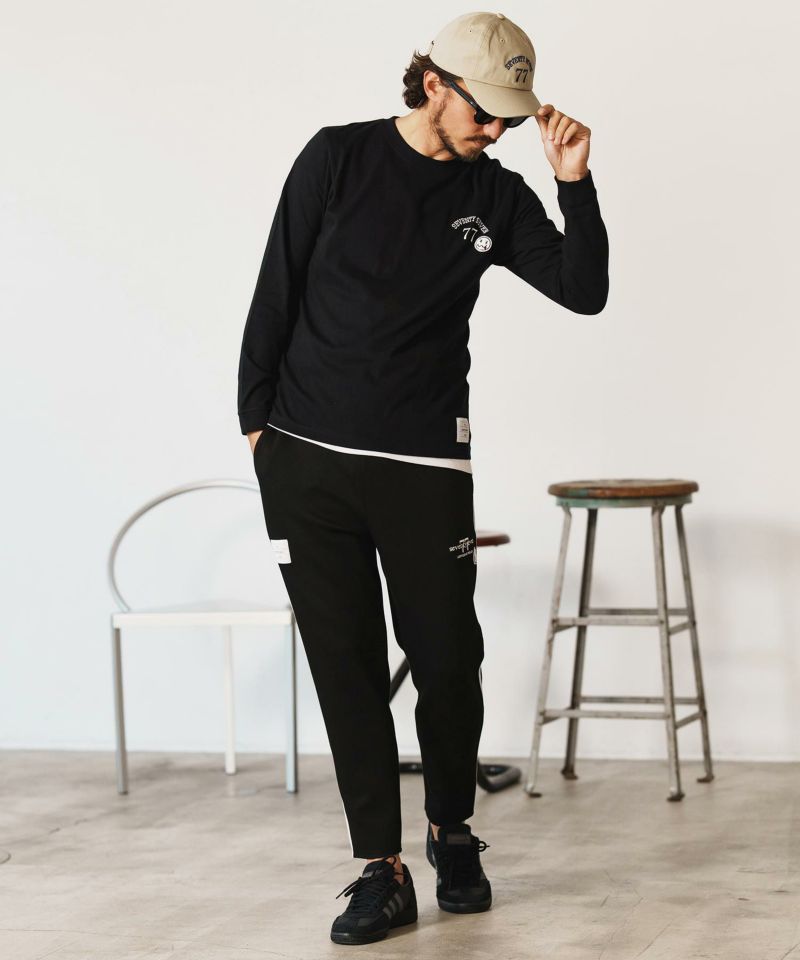 NOS7 ♥ Center Line T-Shirt /追跡付 seventy seven(セブンティセブン)】middle onz L-S t-shirts