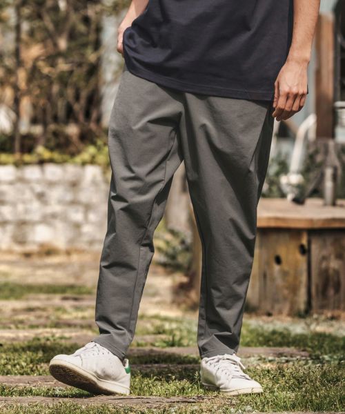 【CAMBIO(カンビオ)】Stretch Nylon Tapered Pants ナイロンテーパードパンツ(S46225cmb)