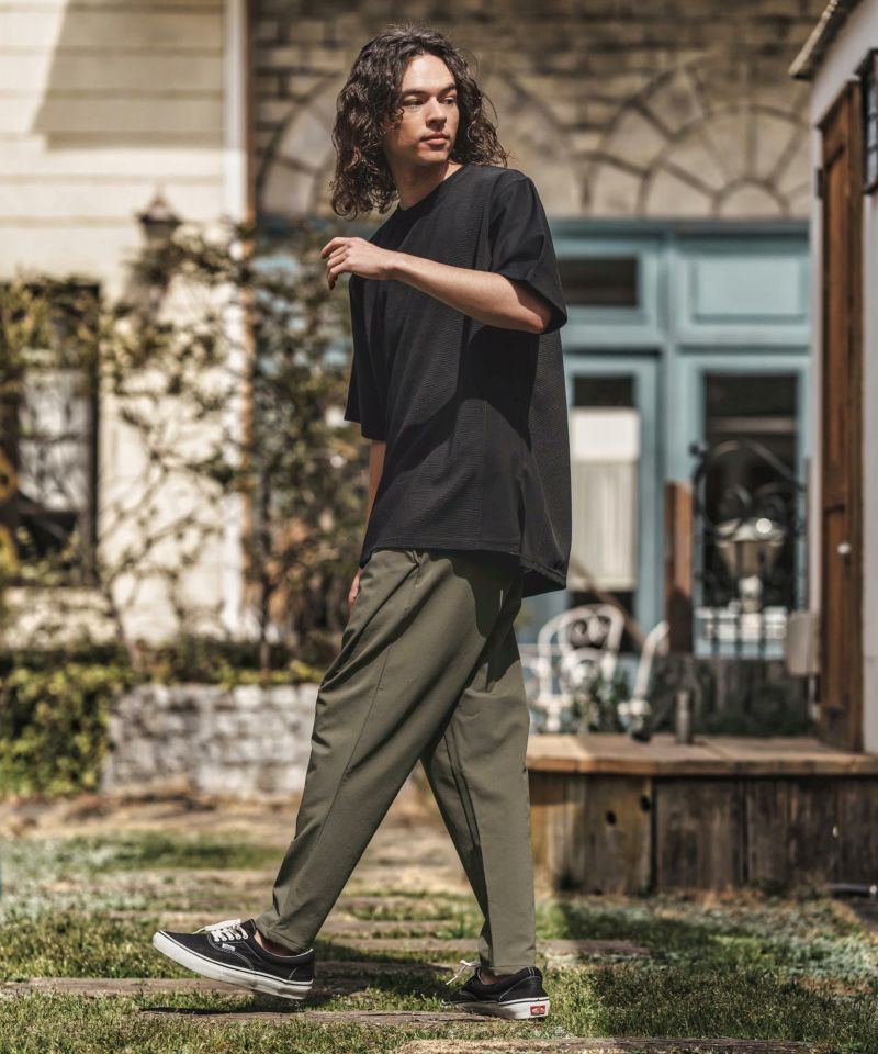CAMBIO(カンビオ)】Stretch Nylon Tapered Pants ナイロン