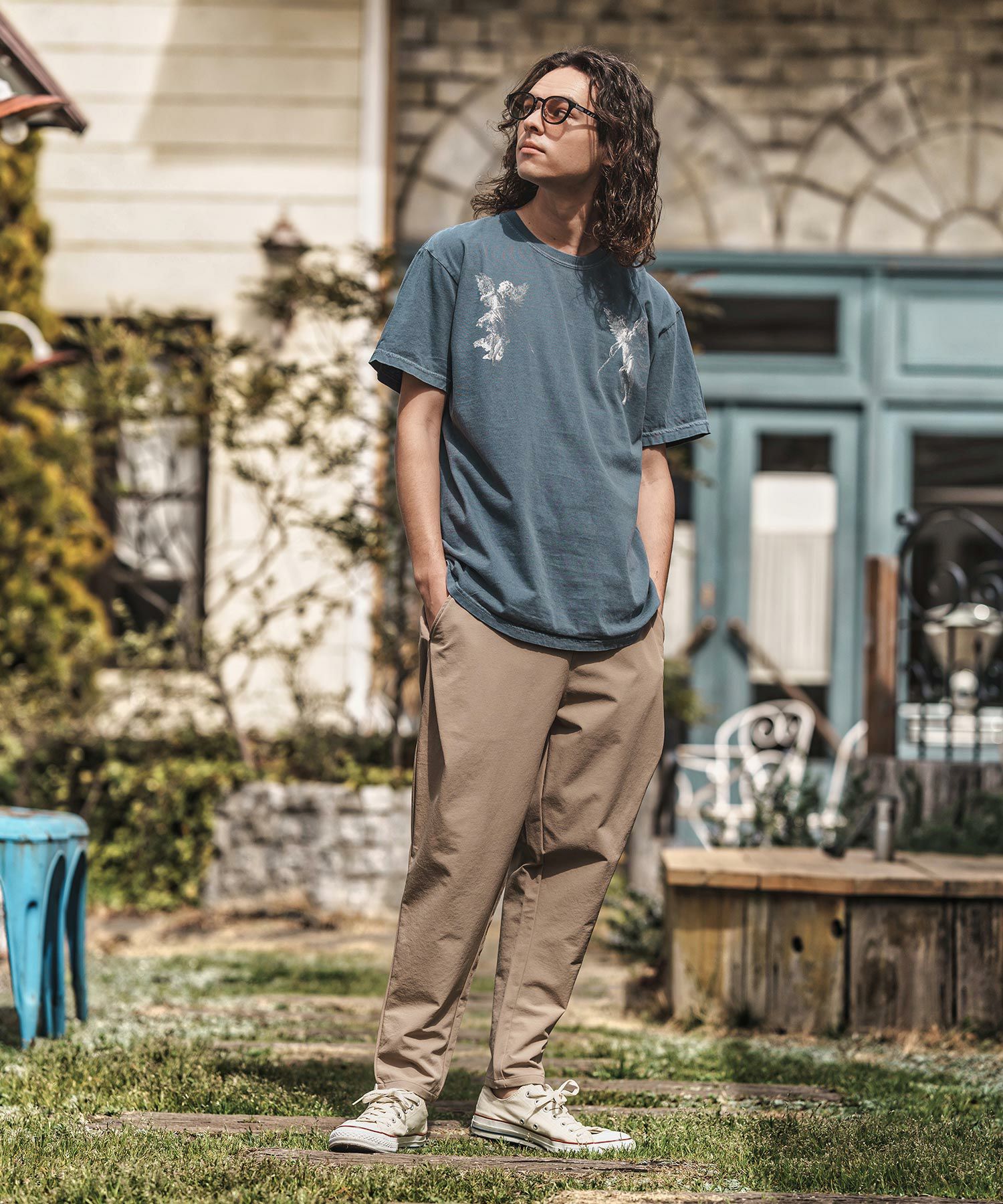 CAMBIO(カンビオ)】Stretch Nylon Tapered Pants ナイロンテーパード