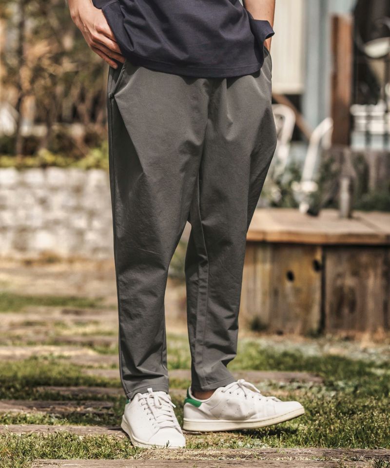 CAMBIO(カンビオ)】Stretch Nylon Tapered Pants ナイロンテーパード