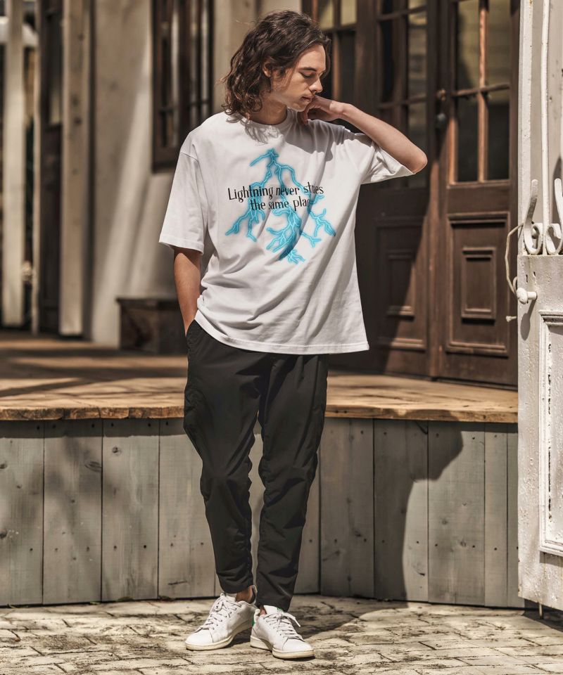 新品未使用 Lサイズ　CAMBIOパッカリングナイロンテーパードパンツ CAMBIO(カンビオ)】パッカリングナイロンテーパードパンツ(HLCM0191