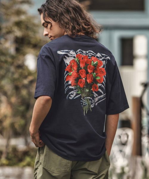 【CAMBIO(カンビオ)】プリントTビッグ_Under the rose Tシャツ(2501104MCB)