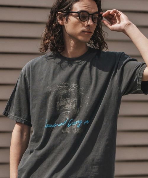【CAMBIO(カンビオ)】ピグメントTシャツ_Jesus(2501109MCB)