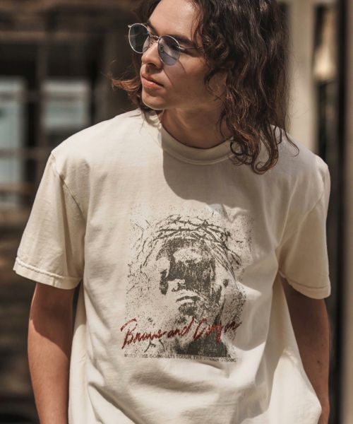 【CAMBIO(カンビオ)】【予約販売4月下旬～5月上旬入荷】 ピグメントTシャツ_Jesus(2501109MCB)