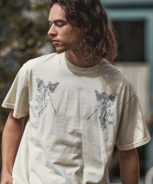 【CAMBIO(カンビオ)】ピグメントTシャツ_Angels(2501108MCB)