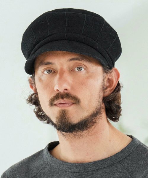 【CAMBIO(カンビオ)】Checker Knit Thermo Casquette キャスケット(NF-251-BO009)