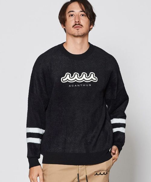 【ACANTHUS(アカンサス)】【予約販売11月中旬～下旬入荷】muta Fur Knit Crewneck クルーネックニット(MA2544)
