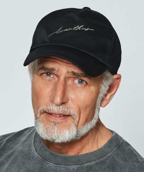 【ACANTHUS(アカンサス)】【予約販売10月中旬～下旬入荷】Script Logo Cap ベースボールキャップ(CP2503)