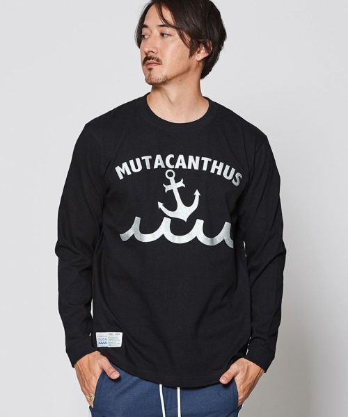 【ACANTHUS(アカンサス)】【予約販売8月中旬～下旬入荷】muta Multi Logo L-S Tee ロングスリーブTシャツ(MA2540)