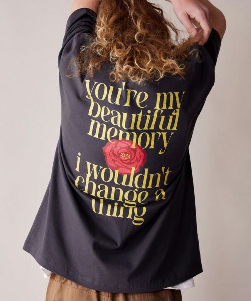 【rehacer(レアセル)】Memorize relax Fit T メッセージTシャツ(01252000026)