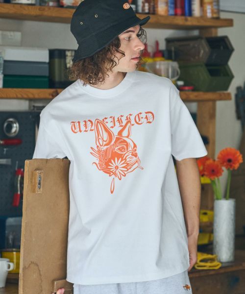 【un-filled(アンフィルド)】GERBERA DOG HEAVY WEIGHT T-SHIRT Tシャツ(SDUF-2510)