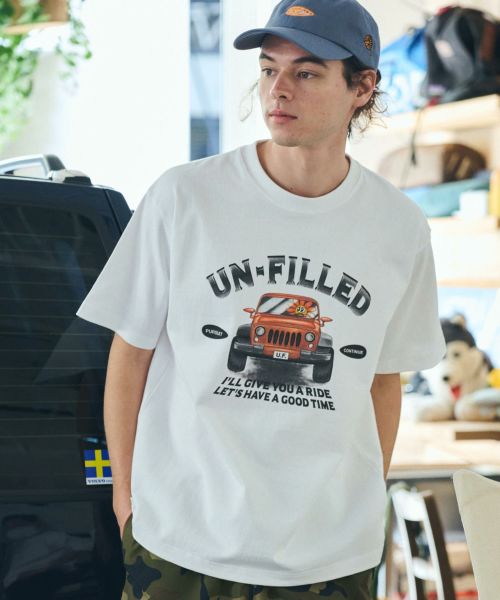 【un-filled(アンフィルド)】U.F OFF ROAD CAR HEAVY WEIGHT T-SHIRT Tシャツ(SDUF-2513)
