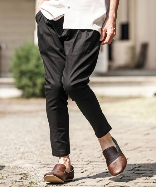 【CAMBIO(カンビオ)】Original Tight Fit Silhouette Stretch Twill Pants ストレッチツイルパンツ(S47225cmb)