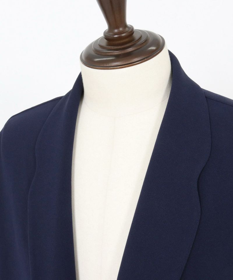 CAMBIO(カンビオ)】変形ドルマン梨地テーラードジャケット(HLCM0195