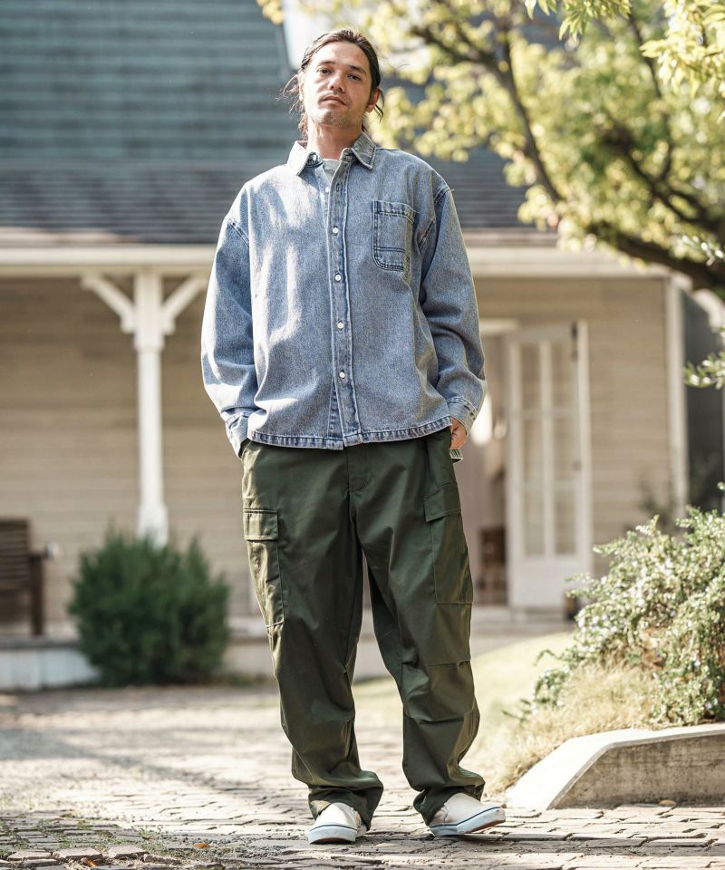 CAMBIO(カンビオ)】10ozデニムブリーチシャツ | CAMBIO カンビオ