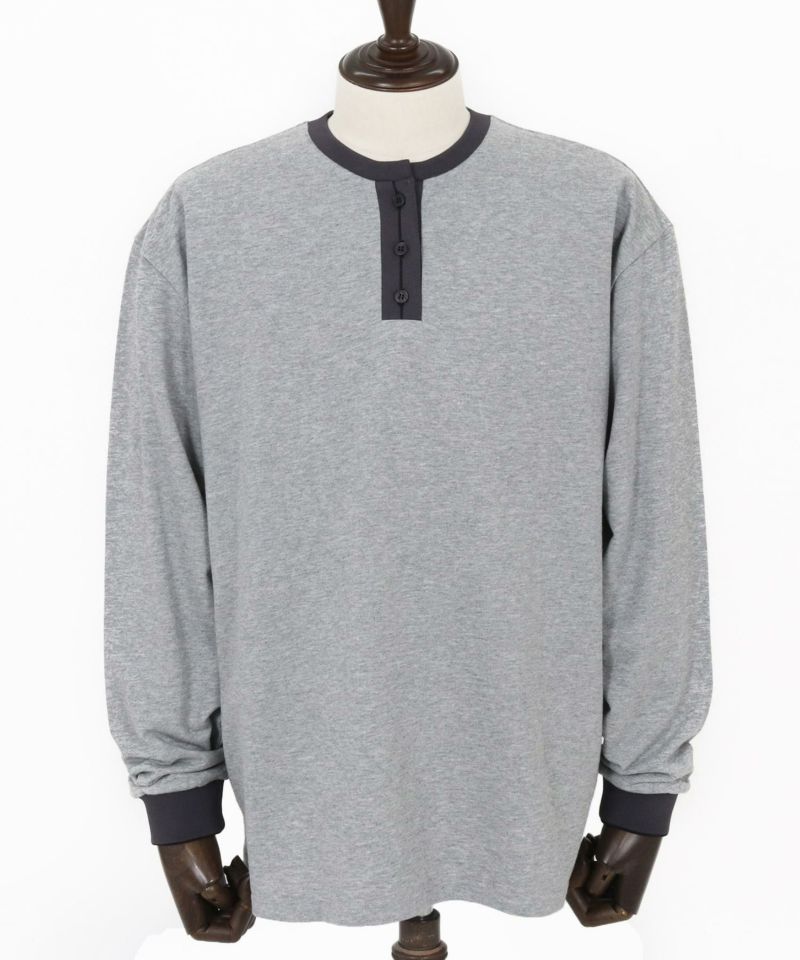 OMOLI ヘンリーネック COLIMBO(コリンボ) THIRTY-MILES HENRY NECK TEE L/S -Fine