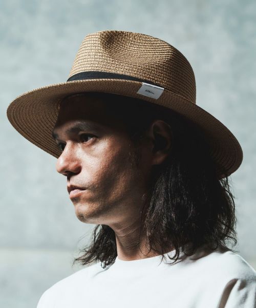 【予約販売6月下旬~7月上旬入荷予定】【GLIMCLAP(グリムクラップ)】 Wide brim straw hat ストローハット(18-040-gls-cf)