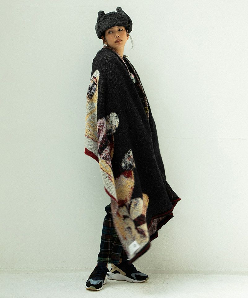 STOF(ストフ)】STAR MOHAIR KNIT BLANKET ニットブランケット ストール