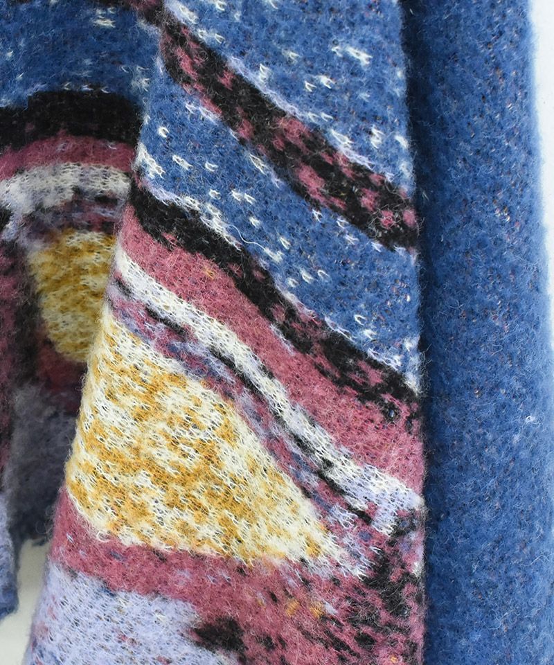 STOF(ストフ)】STAR MOHAIR KNIT BLANKET ニットブランケット ストール