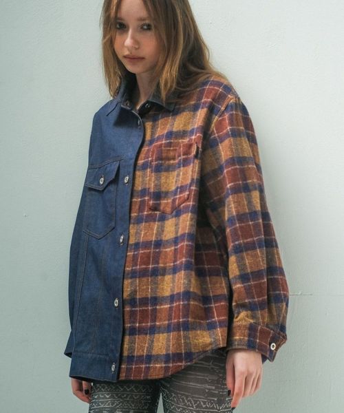 【STOF(ストフ)】【予約販売9月中旬～下旬入荷】FUSION SHIRTS シャツ(SF25AW-06)