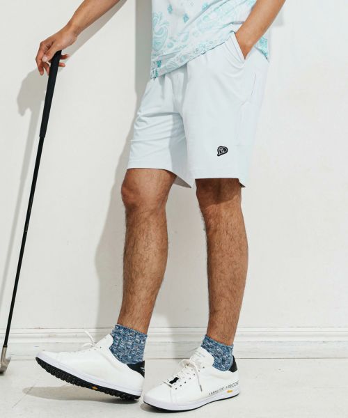 【1minute 1second(ワンミニットワンセカンド)】【予約販売6月中旬～下旬入荷】6 Pocket embroidery shorts (cool fabric) ショートパンツ(1M25N170)