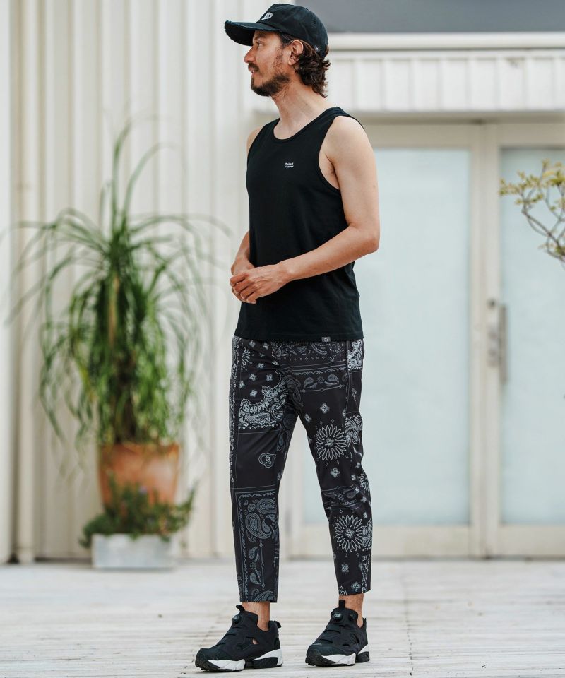 1minute 1second(ワンミニットワンセカンド)】cursive print tank top