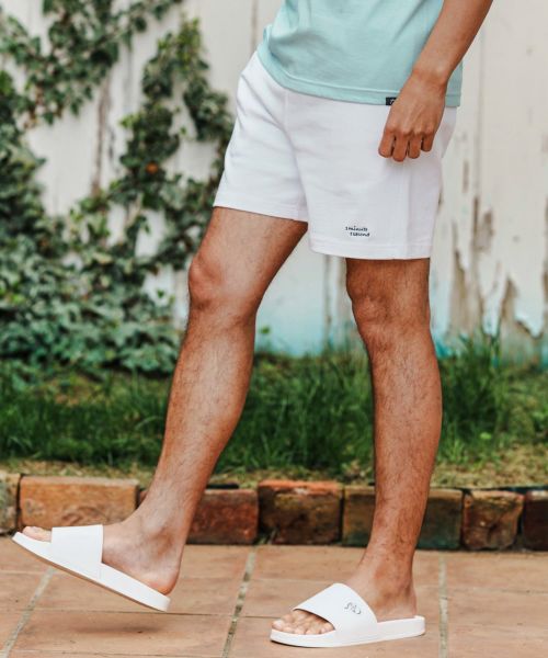 【1minute 1second(ワンミニットワンセカンド)】【予約販売5月中旬～下旬入荷】10oz cursive embroidery shorts ショートパンツ(1M25N280)