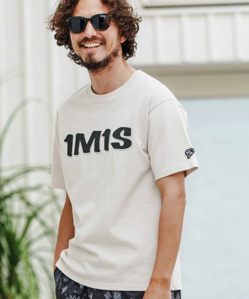 【1minute 1second(ワンミニットワンセカンド)】10oz bold print T-shirt Tシャツ(1M25N260)