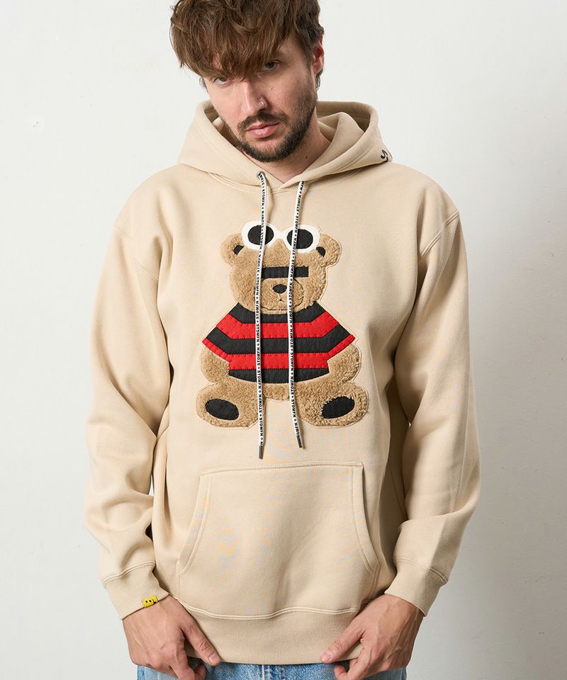 STUD MUFFIN(スタッドマフィン)】TC裏毛起毛 カートベアボアパッチ