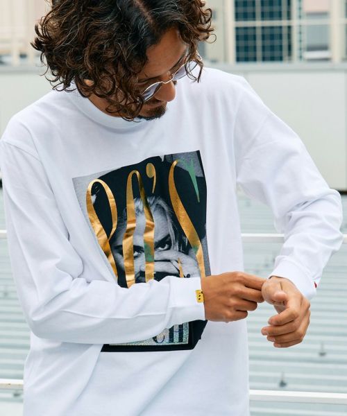 【STUD MUFFIN(スタッドマフィン)】【予約販売8月中旬～下旬入荷】 5.6ozコットン天竺 80S QUEEN シークインLS Tシャツ(524-02813)