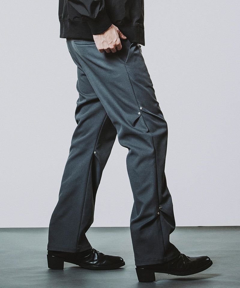 NO ID.(ノーアイディー)】ﾘﾍﾞｯﾄﾜｲﾄﾞﾚｯｸﾞﾄﾗｳｻﾞｰｽﾞ パンツ(856006-235P