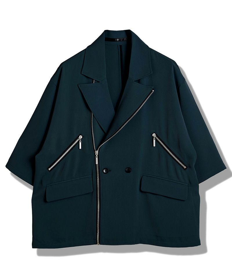 20%OFF【NO ID.(ノーアイディー)】ﾊｰﾌｽﾘｰﾌﾞﾗｲﾀﾞｰｽ1B-JKT