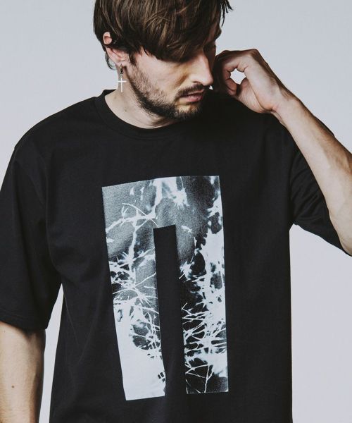 20%OFF【NO ID.(ノーアイディー)】ｸﾞﾗﾌｨｯｸﾛｺﾞﾌﾟﾘﾝﾄBIG-T Tシャツ(456006-250T)