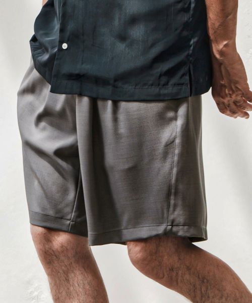 【CAMBIO(カンビオ)】ストレッチタックショートパンツ