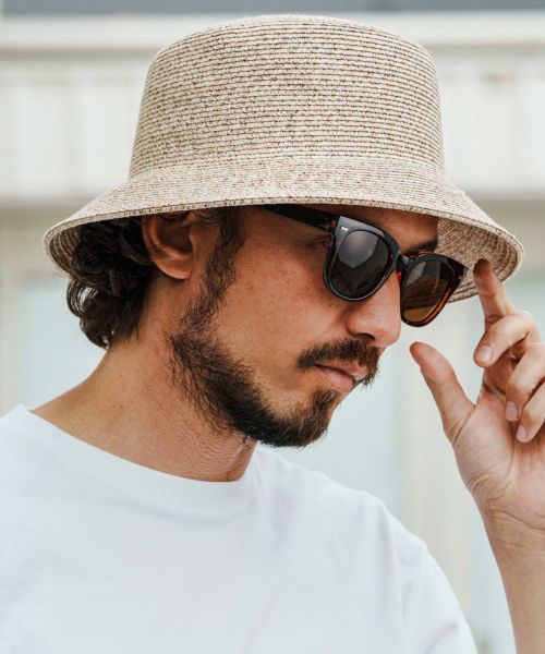 【予約販売7月中旬～下旬入荷予定】【CAMBIO(カンビオ)】Polyester Braid Bucket Hat バケットハット(OP-251-017)