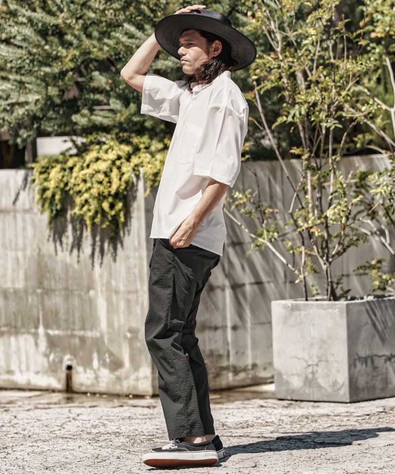 CAMBIO(カンビオ)】クールマックスソフトサッカーテーパードパンツ