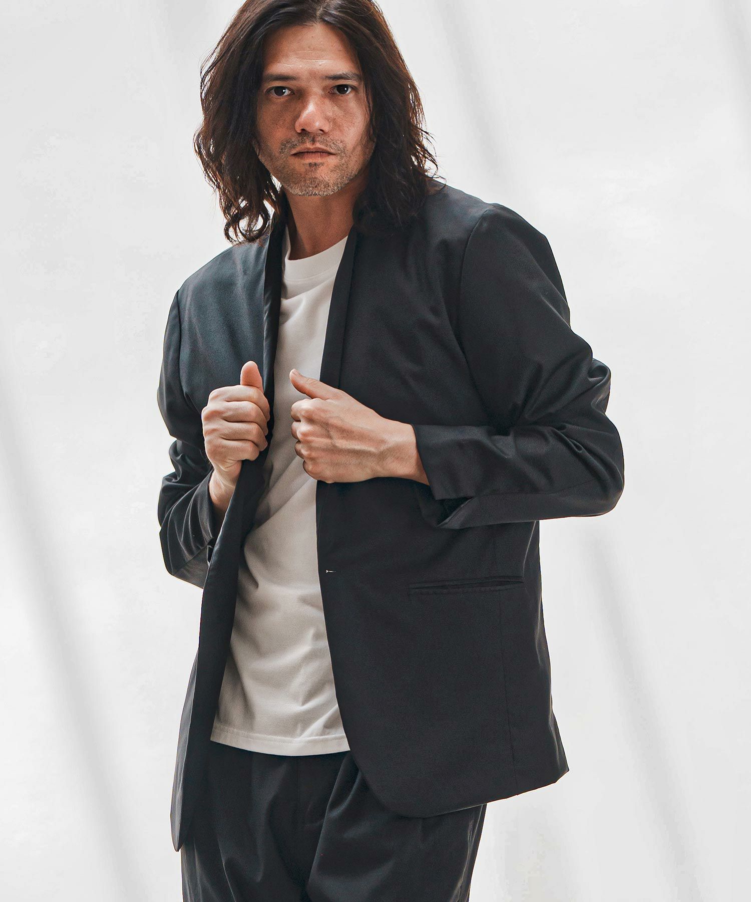 CAMBIO(カンビオ)】TRノーカラージャケット | CAMBIO カンビオ