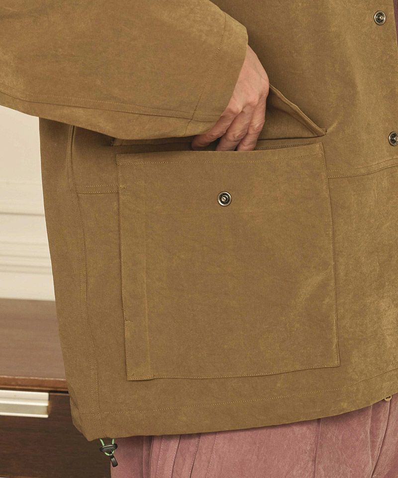 VEGAN SUEDE COVERALL BACON / サイズ38 VEGAN SUEDE COVERALL BACON